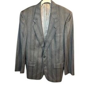 DiMitri Mens Grey stripe Wool Suit Jacket Blazer 39R suit set